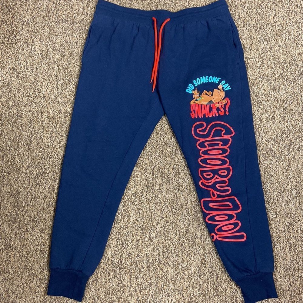 Scooby Doo Women Sweatpants Blue Size XL - Picture 2 of 11